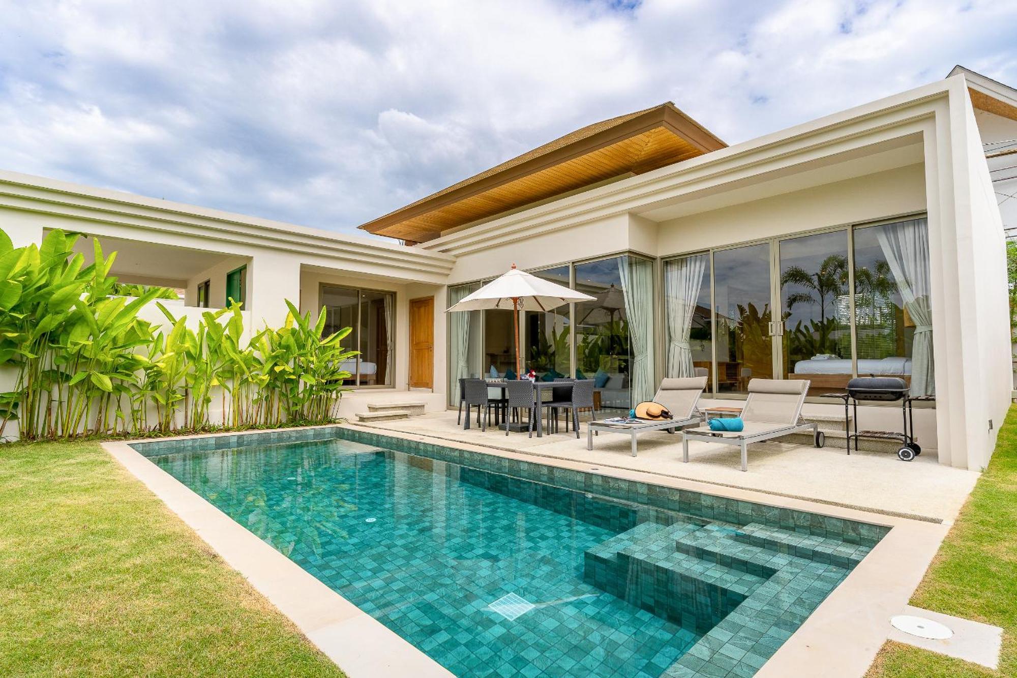 Casa Azure 19 - Brand New Villa With Private Pool And Gym With 24-7 Security - Just 15 Min To Bangtao Beach & Boat Avenue Phuket Buitenkant foto