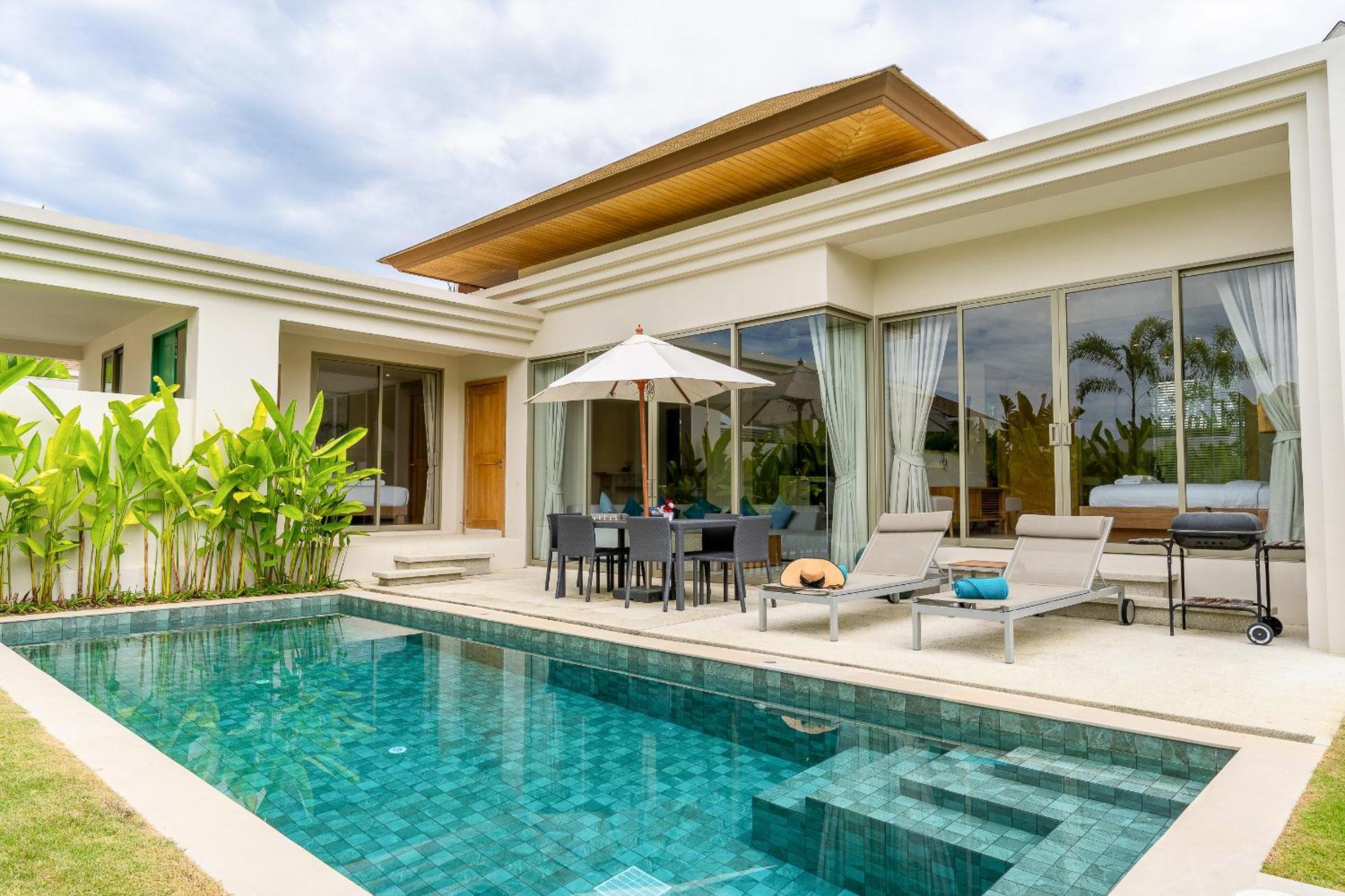 Casa Azure 19 - Brand New Villa With Private Pool And Gym With 24-7 Security - Just 15 Min To Bangtao Beach & Boat Avenue Phuket Buitenkant foto