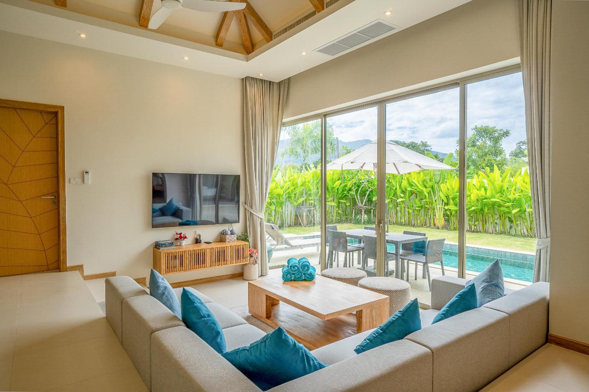 Casa Azure 19 - Brand New Villa With Private Pool And Gym With 24-7 Security - Just 15 Min To Bangtao Beach & Boat Avenue Phuket Buitenkant foto